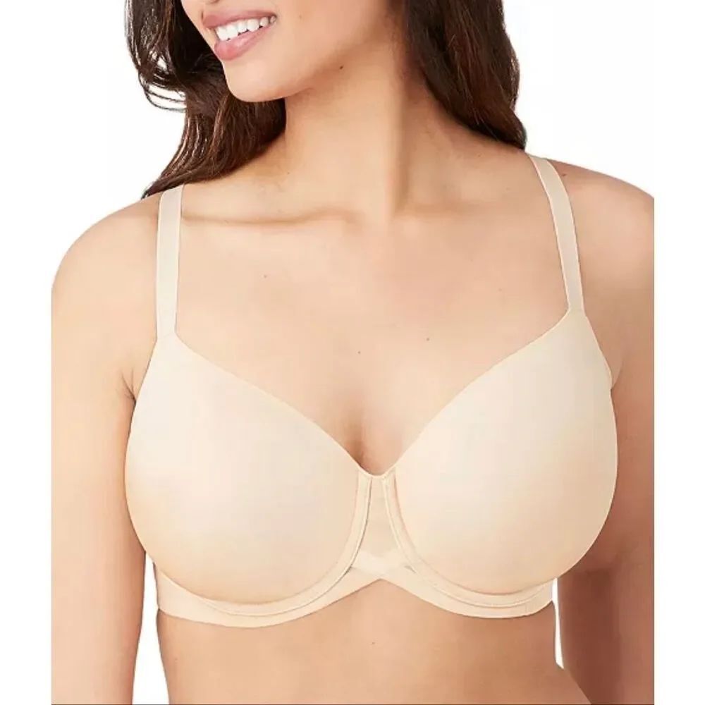 Wacoal 853281 side smoothing contour bra tan size 40C